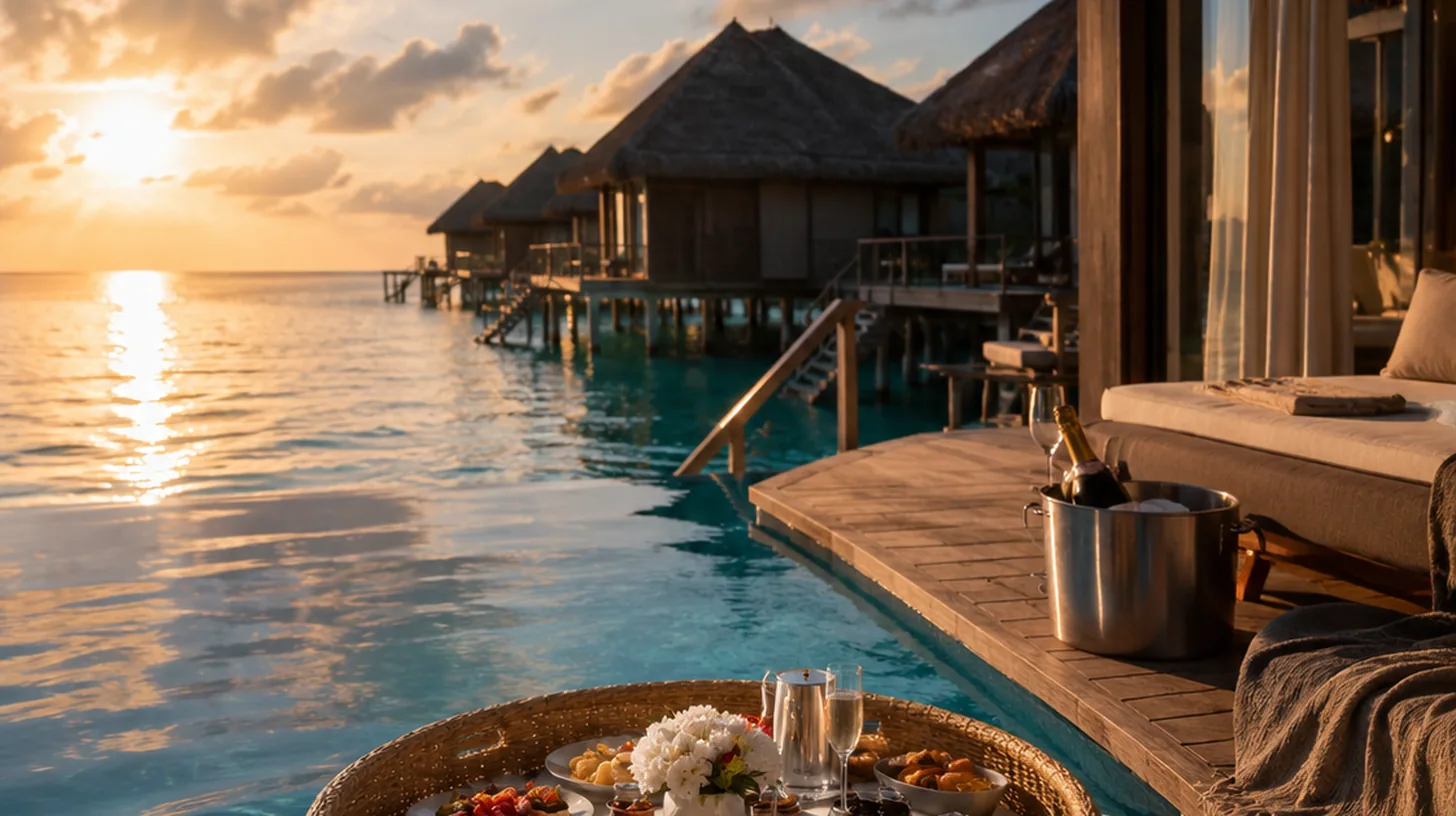 Dettaglio gastronomico raffinato per viaggio luxury